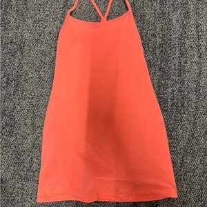 Bright Coral Sleeveless Dress